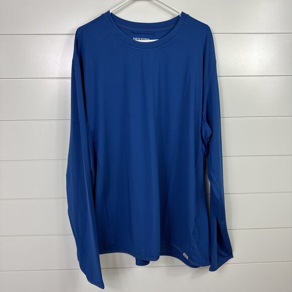 Duluth Trading Armachillo Sunperior UPF Long Sleeve Crewneck Shirt Blue sz 2XL - Picture 1 of 7